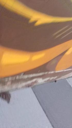 a close up of a painting of a ceiling at knär in Erkner