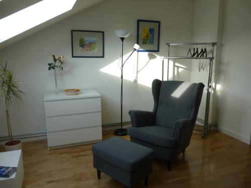 Posezení v ubytování A10 Apartmenthaus