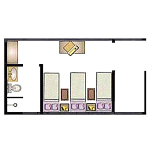 a floor plan of a house at Pousada Juriti - Eco Hotel in São Roque