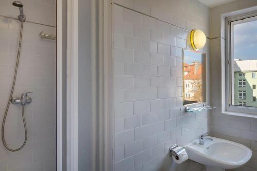 Koupelna v ubytování Hotel Otar