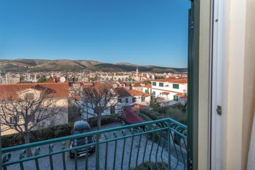 a view of a city from a balcony at Villa Bakica in Trogir