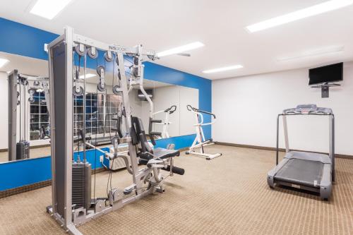 a gym with cardio equipment in a building at Baymont by Wyndham Duncan/Spartanburg in Duncan