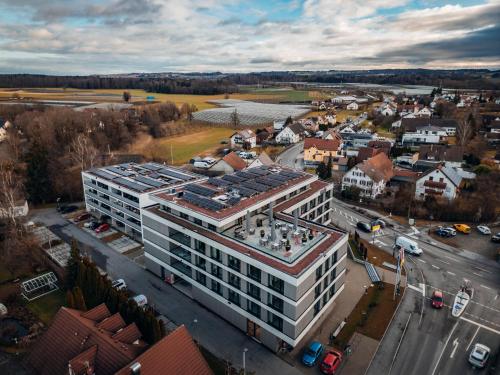 an overhead view of a building in a city at Brera Meckenbeuren-Friedrichshafen in Meckenbeuren