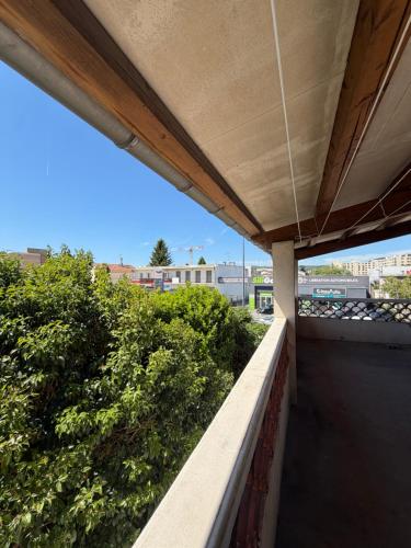a view from the balcony of a building at Bosquet in Valence