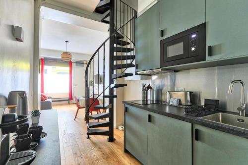 Le Velours - T2 Duplex Calme - Quartier Montmartre Lamarck