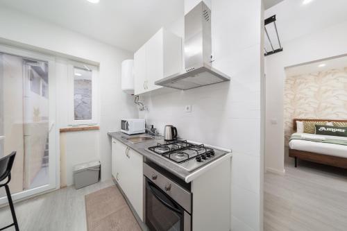 Flat in central Lisbon with AC & private kitchen