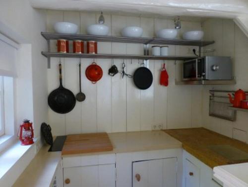 Köök või kööginurk majutusasutuses Lutje Hoeske