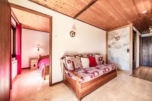 Llit o llits en una habitació de Le Morclan
