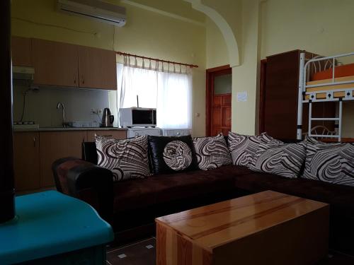Kuchyň nebo kuchyňský kout v ubytování izmir Tatil Evi Beach Resort Seferihisar