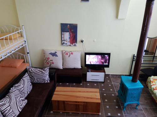 Posezení v ubytování izmir Tatil Evi Beach Resort Seferihisar
