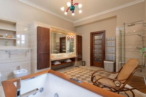 Luxury seafront Villa Castello Split near Old Town with private pool