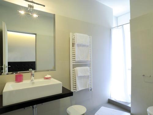 Koupelna v ubytování Hotel Concordia