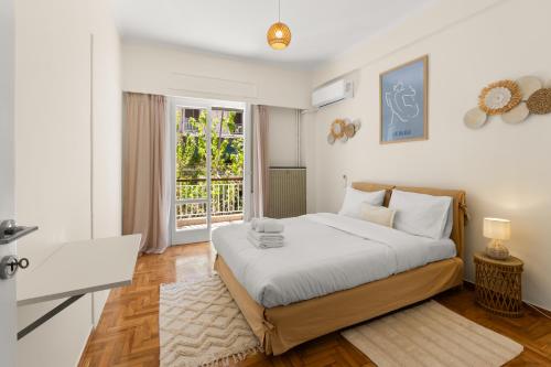 Cozy Two Bedroom Apt Near Katehaki Street & Metro
