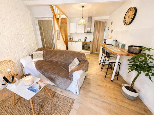 Zona d'estar a Au Petit Wissant