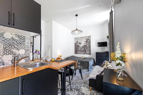 Azurenting - Studio Hoche - Clim - Balcon