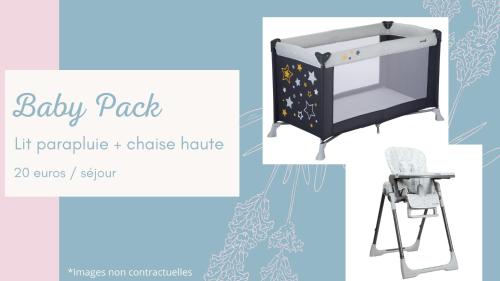 a baby pack lift portable chute house games setup at Maison 3 chambres - Parking privé in Gandrange
