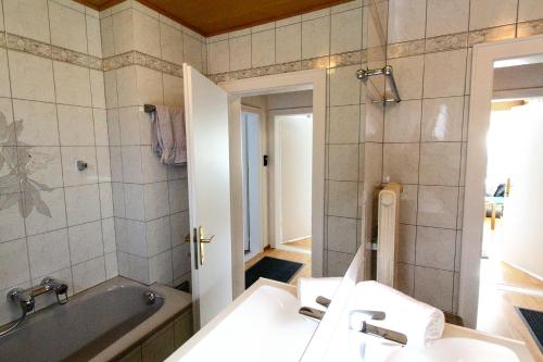 Koupelna v ubytování Wolfgangsee Appartment