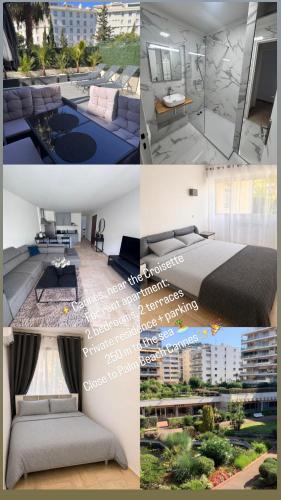 Парк Круазет , Апартаменты 3 комнаты , с террасой и паркингом ,