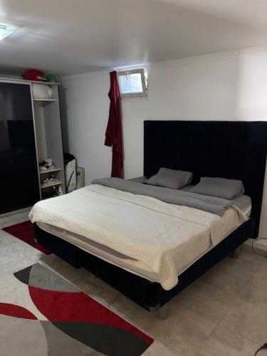 a bedroom with a large bed in a room at Villa Champigny in Champigny-sur-Marne