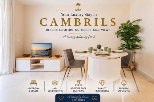 Cambrils Apartment with Rooftop Pool - AC & Just 50m from Beach!