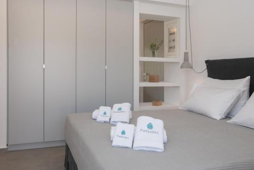 Cama o camas de una habitación en Pefkides