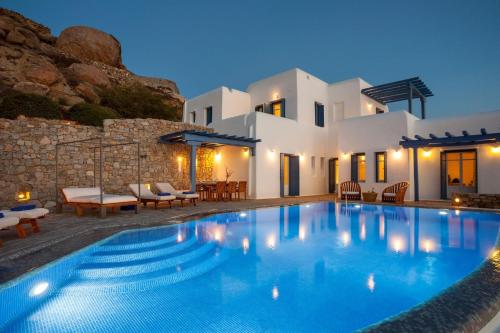 Excellent Mykonos Villa Villa Psarrou Omega 5 Bedrooms Stunning Sea Views Psarrou