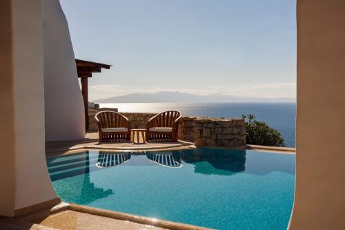 Excellent Mykonos Villa Villa Apollo 3 Bedrooms Stunning Sea Views Psarrou