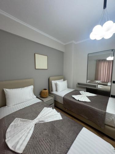 Katil atau katil-katil dalam bilik di Klevi Apartment