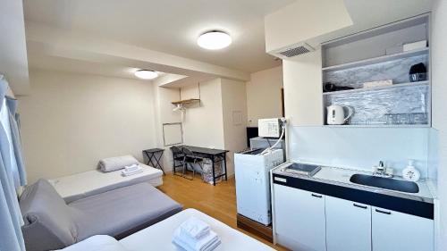 Skytree車站徒步5分 Tokyo東京夜景 機場直達 帶廚房 洗衣機 電梯 Amin Hotel 64