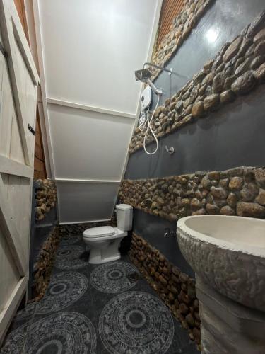 a bathroom with a toilet and a sink at MOYE MOYE Ella in Ella