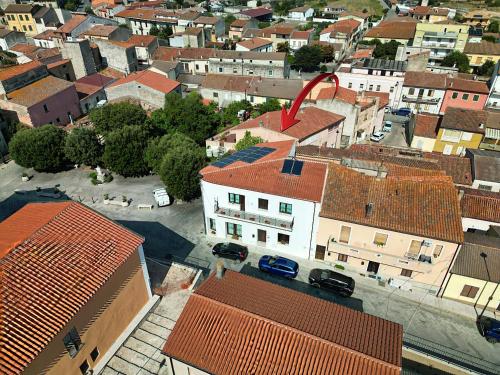 an aerial view of a city with buildings at ANTICHE TERRE Di GALLURA in Monti