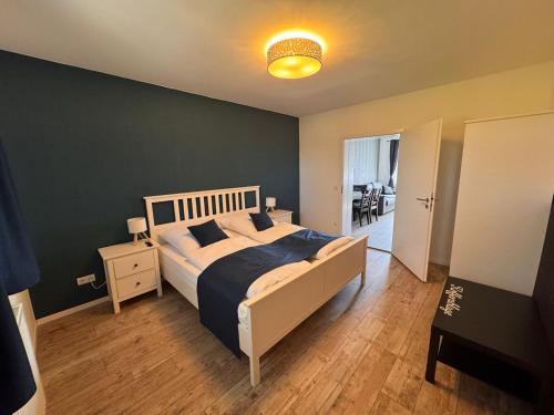 Llit o llits en una habitació de Ferienwohnungen Dedeleben