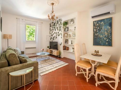 Zona d'estar a Narbonne Rooftop apt