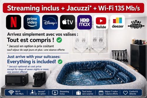 Chez Pascal et Louna au calme avec Jacuzzi ! Proche PARIS et RER B et CDG AÉROPORT