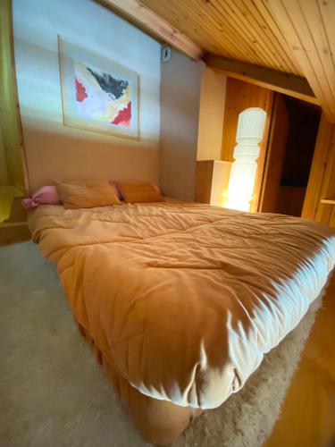a bedroom with a large bed in a room at Résidence Le Sporting Cabourg in Cabourg