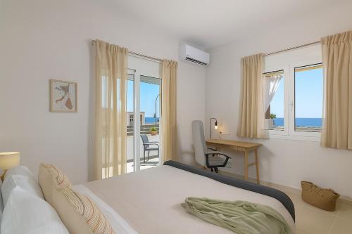 Renovated, Beachfront, quiet terrace and balcony w beach views, near Rhodes Marina AQUAVISTA HOME