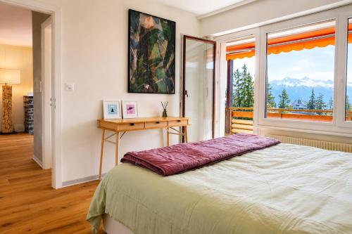 Crans mountain view