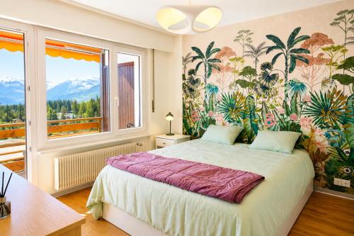Crans mountain view