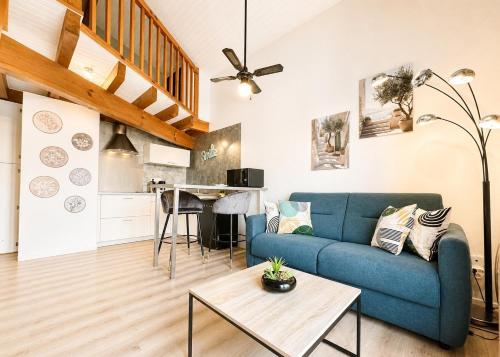 Zona d'estar a Le Duplex Lemon