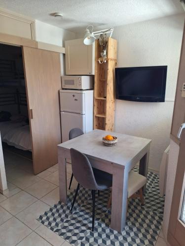 Studio cosy 4 personnes avec balcon Les Orres 1650
