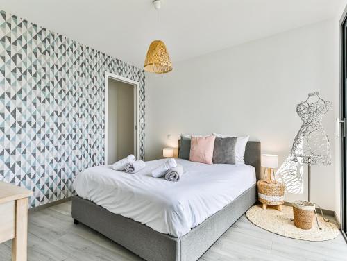 Llit o llits en una habitació de La Chaumoise