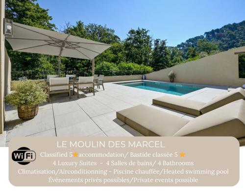 Le Moulin des Marcel - Bastide in Provence - Pool - 9 people