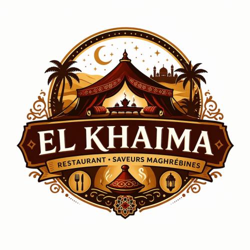 a label for a hawaiian restaurant with a tent at El khaïma in Saint-Louis