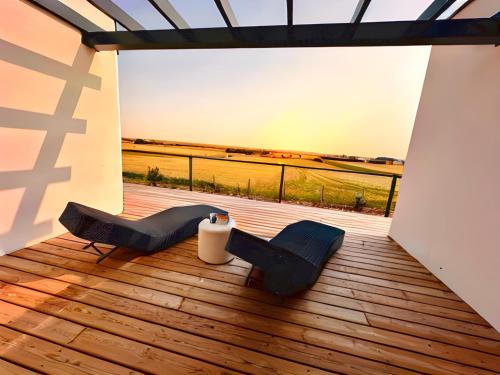 L'Escale - Villa d'architecte, vue sur les plaines, boulodrome et solarium