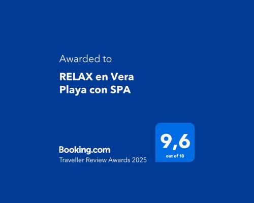 a screenshot of the relax an year playa con spgra website at RELAX en Vera Playa con SPA con Ventiladores de techo y aire acondicionado in Vera