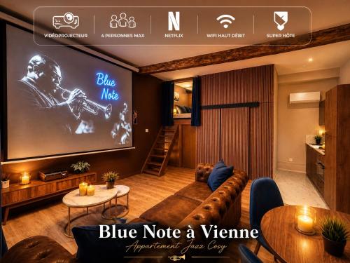 Cinéma & Ambiance Jazz Cosy au cœur de Vienne - Netflix - Hypercentre - Blue Note - France