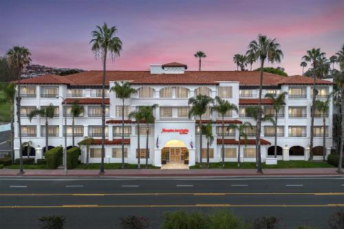 a rendering of a hotel with palm trees at Hampton Inn & Suites San Clemente - Fully Renovated in San Clemente