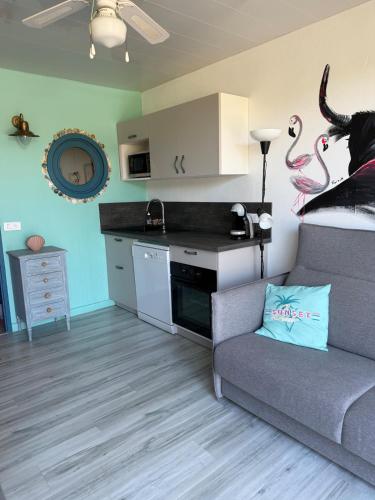 Magnifique studio double cabine aux jardins du port