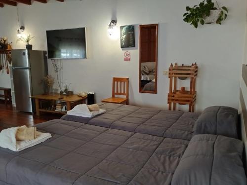a bedroom with a large bed in a room at Casa Lourdes in La Guancha