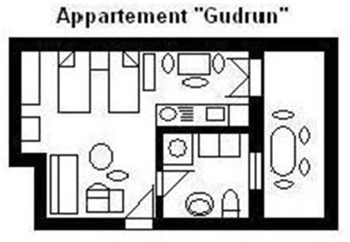 Planul etajului la Gudrun